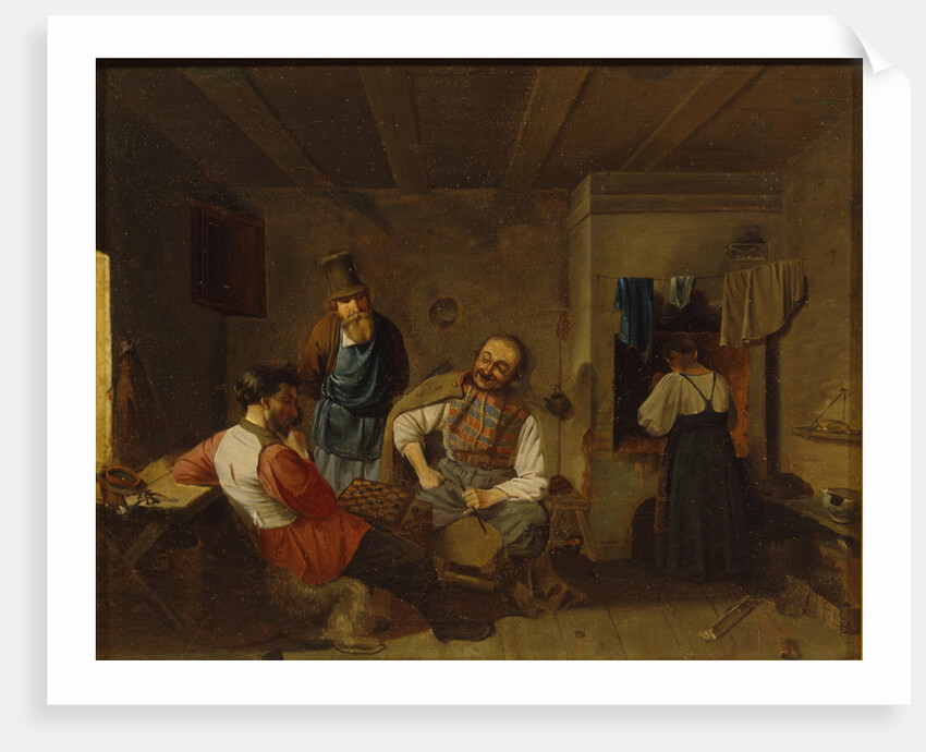 The Draughts Players, End of 19th cen by Anonymous