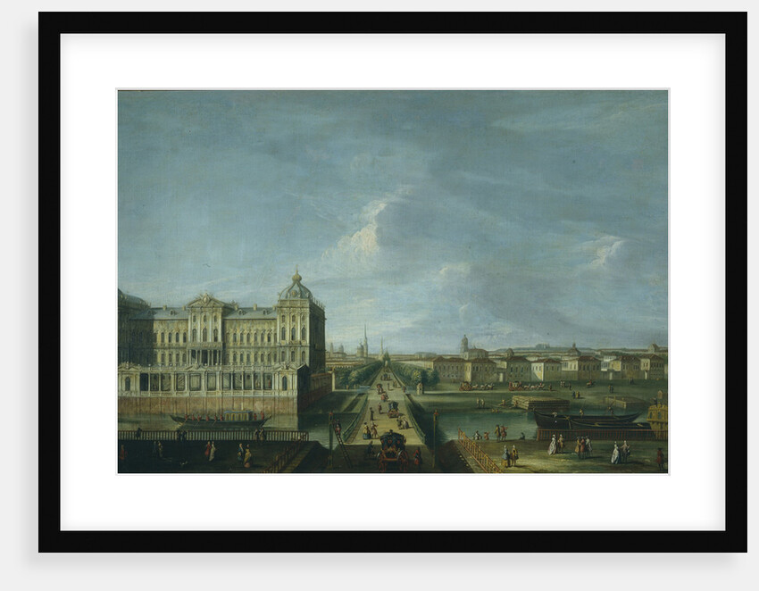 View of the Nevsky Prospekt and the Anichkov Palace, Second Half of the 18th cen by Anonymous