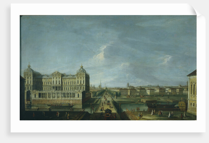 View of the Nevsky Prospekt and the Anichkov Palace, Second Half of the 18th cen by Anonymous