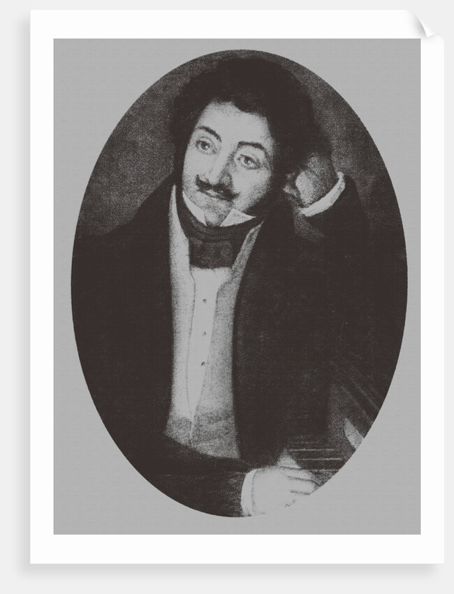 Portrait of the Composer Alexander Aleksandrovich Alyabyev, 1810s by Anonymous