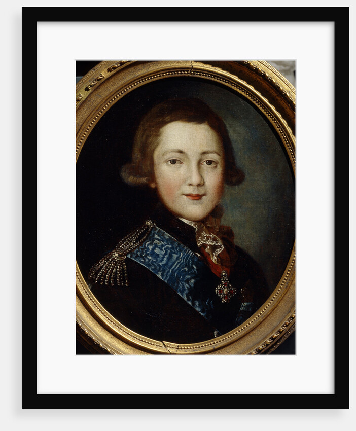 Portrait of Grand Duke Alexander Pavlovich of Russia by 18th century Anonymous