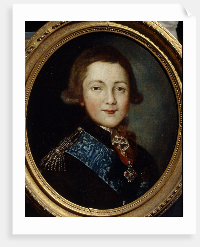 Portrait of Grand Duke Alexander Pavlovich of Russia by 18th century Anonymous