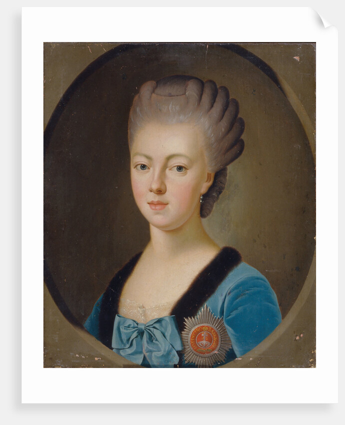 Portrait of Grand Duchess Natalia Alexeyevna of Russia, Princess Wilhelmina Louisa of Hesse-Darmstadt, 1770s by 18th century Anonymous