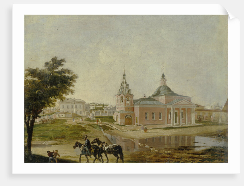 The Church of the Icon of Rzhev Holy Mother of God in Moscow, Mid of the 19th cen by 18th century Anonymous