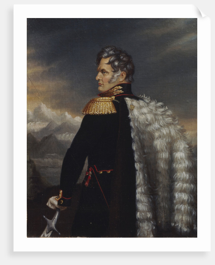 Portrait of the commander-in-chief of the Russian Army on the Caucasus Aleksey Yermolov, 1825 by 18th century Anonymous