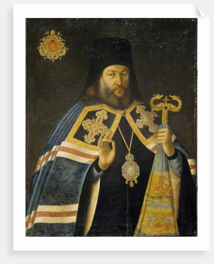 Theodosius Yankovsky, Archbishop of St. Petersburg and Prior of Alexander Nevsky Monastery, 1770s by Alexei Petrovich Antropov