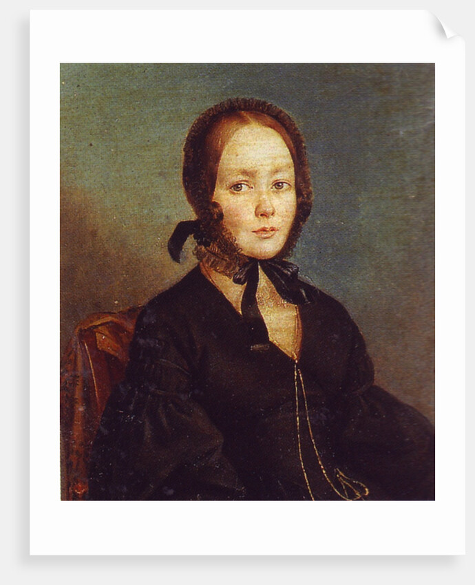 Portrait of Anna Kern, 1840 by Akim Arefov-Bagayev