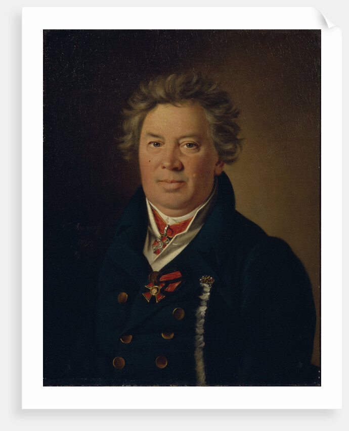 Portrait of the architect Fyodor Kirillovich Sokolov, 1819 by Nikolai Ivanovich Argunov