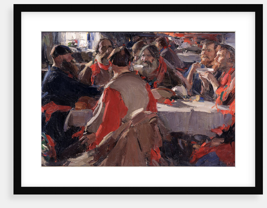 Tea drinking by Abram Yefimovich Arkhipov