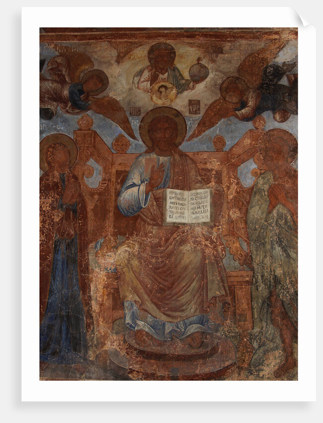 Fresco in the Cathedral of Our Lady of the Sign, Novgorod, Early 18th cen by Ivan Yakovlevich Bakhmatov