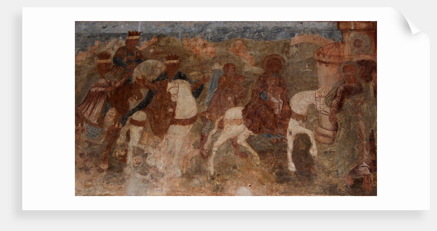Fresco in the Cathedral of Our Lady of the Sign, Novgorod, Early 18th cen by Ivan Yakovlevich Bakhmatov