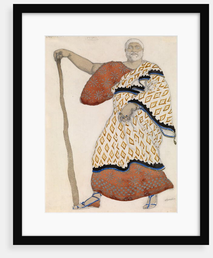 Costume design for drama Oedipus at Colonus by Sophocles, 1904 by Léon Bakst