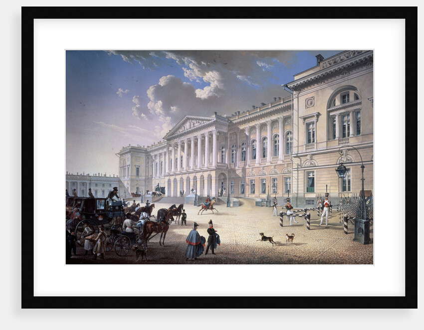 The Old Michael Palace in Saint Petersburg, 1832 by Karl Petrovich Beggrov
