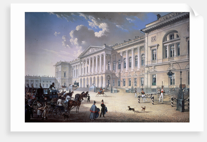 The Old Michael Palace in Saint Petersburg, 1832 by Karl Petrovich Beggrov