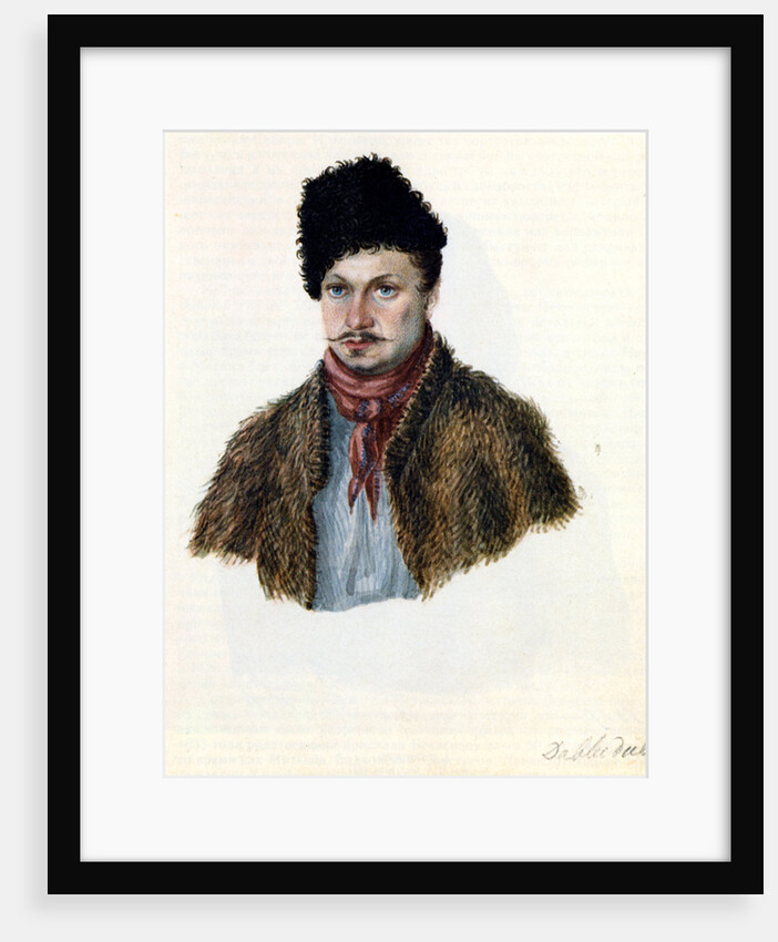 Portrait of Decembrist Vasily Davydov, 1839 by Nikolai Alexandrovich Bestuzhev