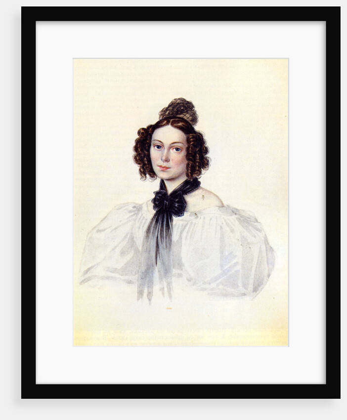 Portrait of Camilla Ivasheva (Le Dantieau), wife of Decembrist Vasily Ivashev, 1831 by Nikolai Alexandrovich Bestuzhev