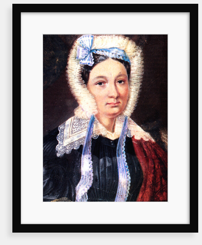 Portrait of Maria Kazimirovna Yushnevskaya, wife of Decembrist Alexander Yushnevsky, 1830-1839 by Nikolai Alexandrovich Bestuzhev