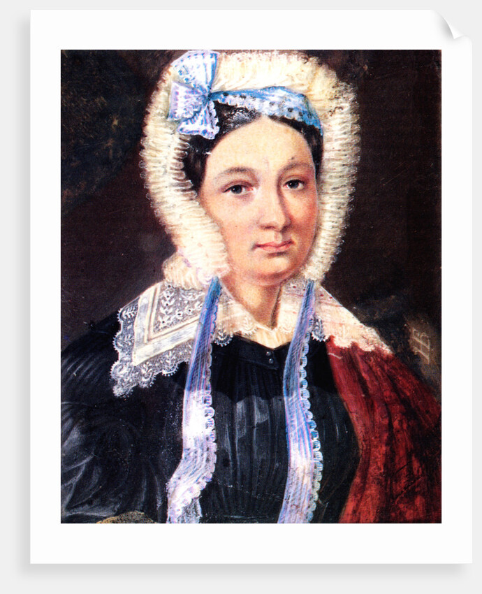 Portrait of Maria Kazimirovna Yushnevskaya, wife of Decembrist Alexander Yushnevsky, 1830-1839 by Nikolai Alexandrovich Bestuzhev