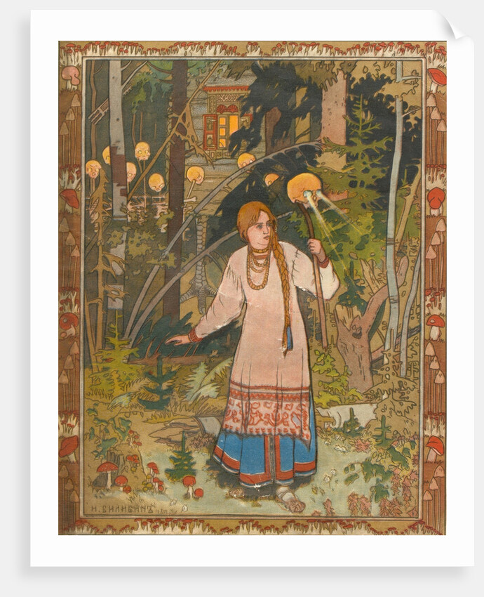 Vasilisa the Beautiful (Illustration to the book Vasilisa the Beautiful), 1900 by Ivan Yakovlevich Bilibin