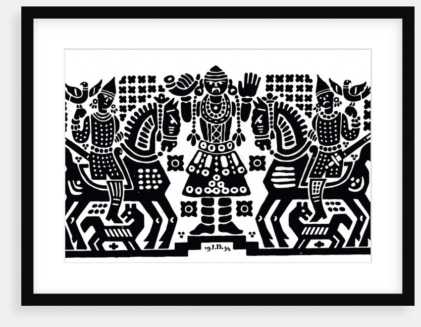 Pre-Slavic Ornamental Motif, 1934 by Ivan Yakovlevich Bilibin