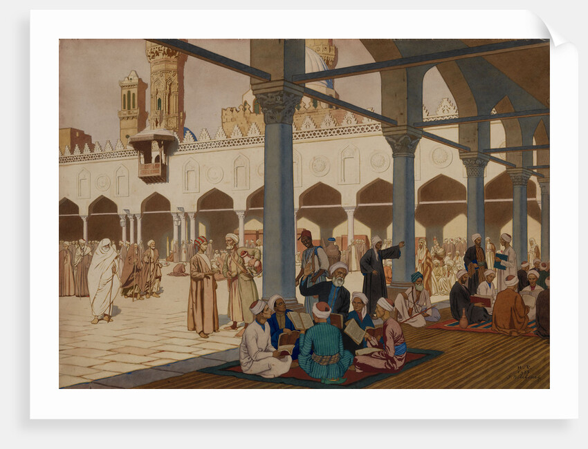 Courtyard of the Al-Azhar Mosque and University, Cairo, 1928 by Ivan Yakovlevich Bilibin