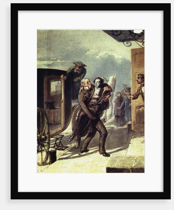 Pushkin after the duel, 1855 by Pyotr Fyodorovich Borel
