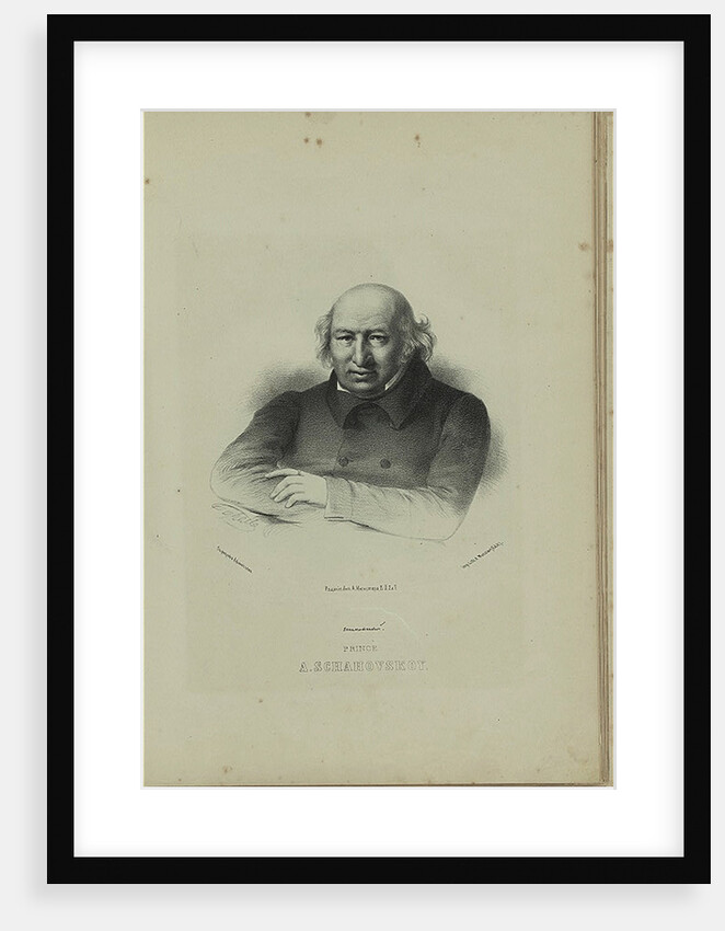 Portrait of the author Prince Alexander Shakhovskoi, 1860s by Pyotr Fyodorovich Borel