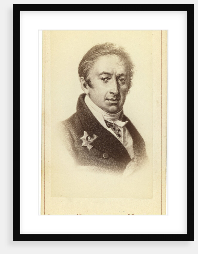 Portrait of the author and Historian Nikolay M. Karamzin by Pyotr Fyodorovich Borel
