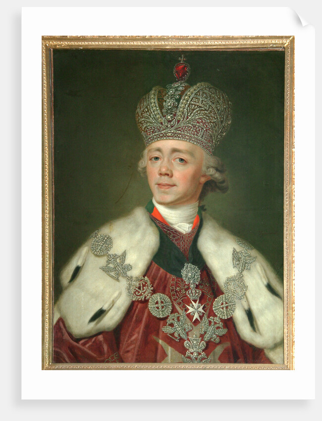 Portrait of the Emperor Paul I of Russia, 1799-1800 by Vladimir Lukich Borovikovsky