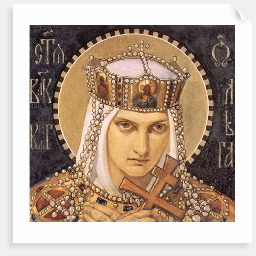 Saint Olga, Princess of Kiev, Second Half of the 19th cen by Nikolai Alexandrovich Bruni