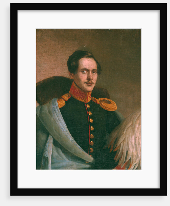 Portrait of the poet Mikhail Lermontov, 1834 by Philipp Osipovich Budkin