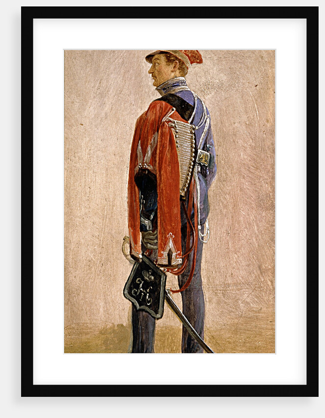Portrait of P.M. Kunitsky, Hussar of the Hussars Regiment William, prince of Nassau, 1832 by Grigori Grigorievich Chernetsov