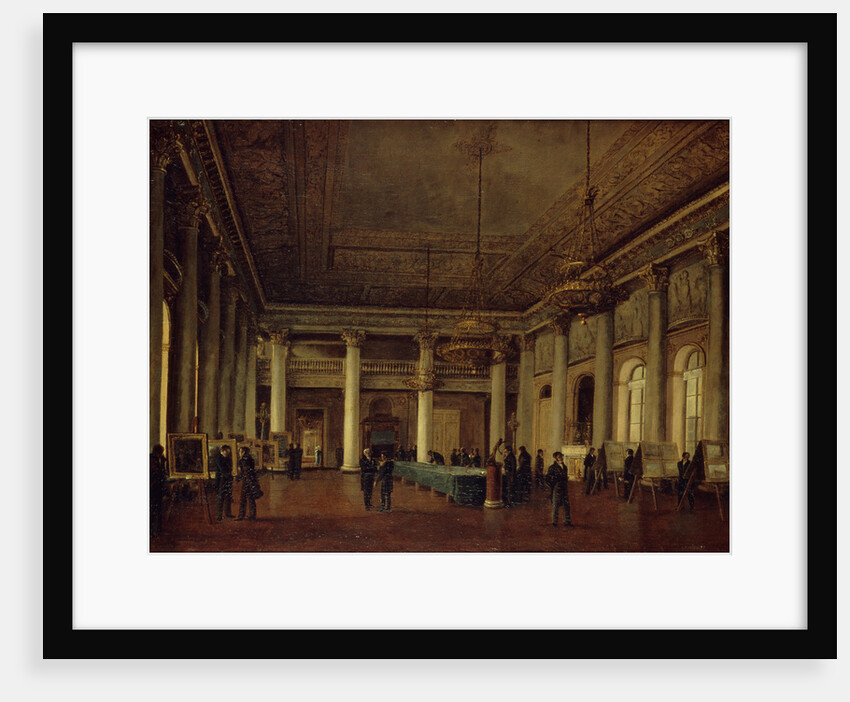 Interior view of the Dmitry Naryshkins House during a meeting of the Society for the Encouragement of Arts, 1825 by Nikanor Grigoryevich Chernetsov
