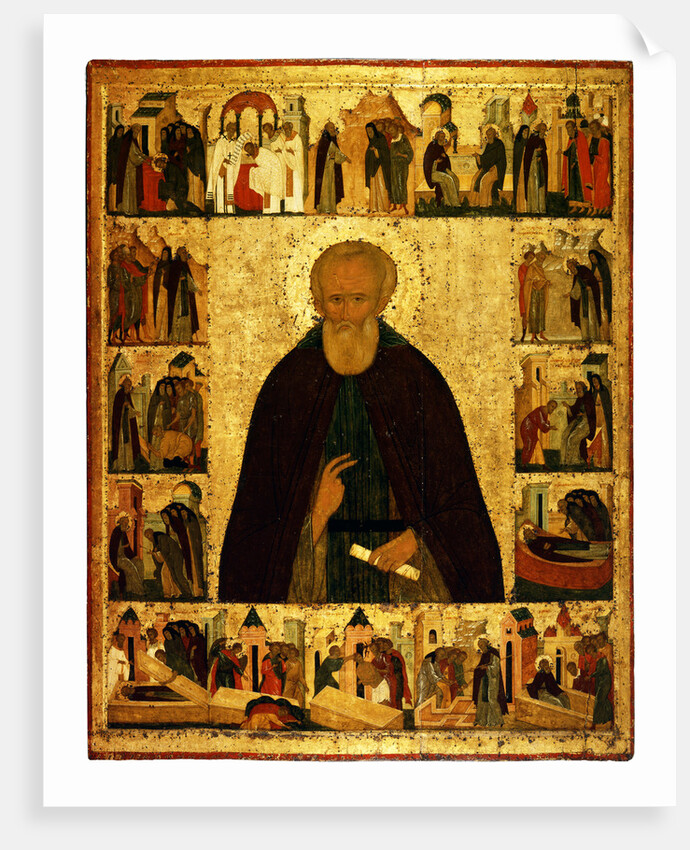 Saint Dmitry Prilutsky with scenes from his life, ca 1503 by Dionysius
