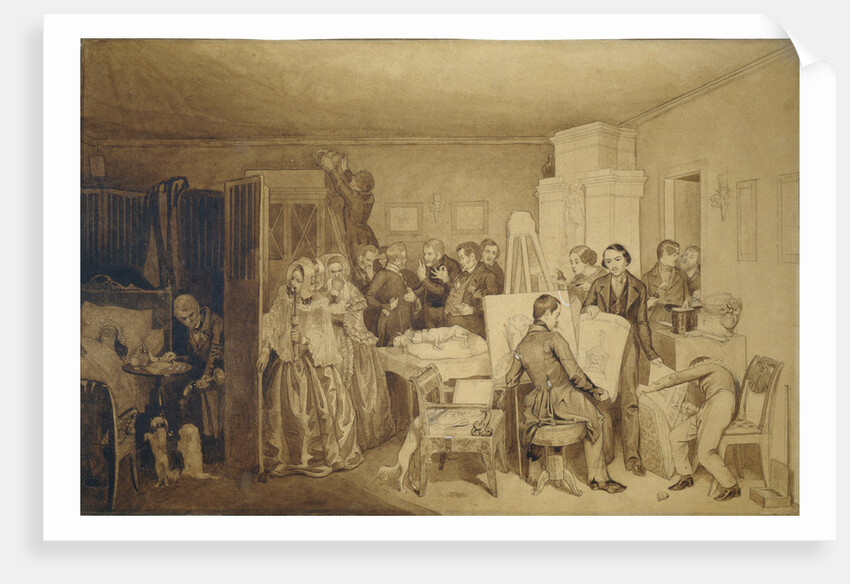 The Consequences of Fidelkas Death, 1844 by Pavel Andreyevich Fedotov