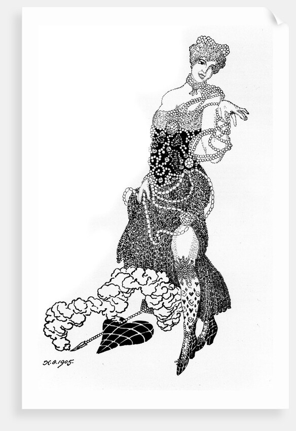 La Folichonette Illustration for the journal Vesy (The Scales), 1905 by Nikolai Petrovich Feofilaktov