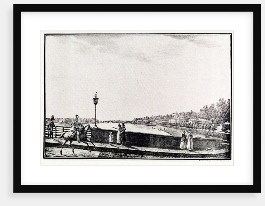 View of the Malaya Nevka River from the Kamennoostrovsky Bridge, 1821-1822 by Stepan Philippovich Galaktionov