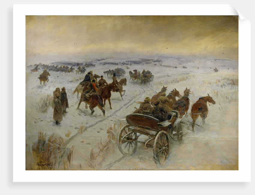 The Battle at Yegorlykskaya, 1928-1929 by Mitrofan Borisovich Grekov