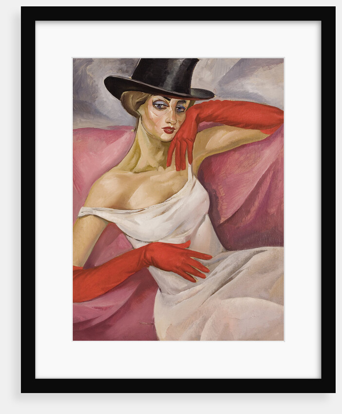 Lady in Top Hat by Boris Dmitryevich Grigoriev