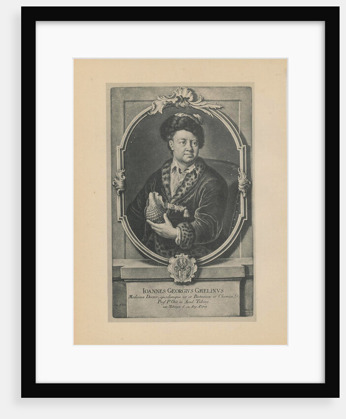 Portrait of the naturalist, botanist and geographer Johann Georg Gmelin, Mid of the 18th cen by Johann Jacob Haid