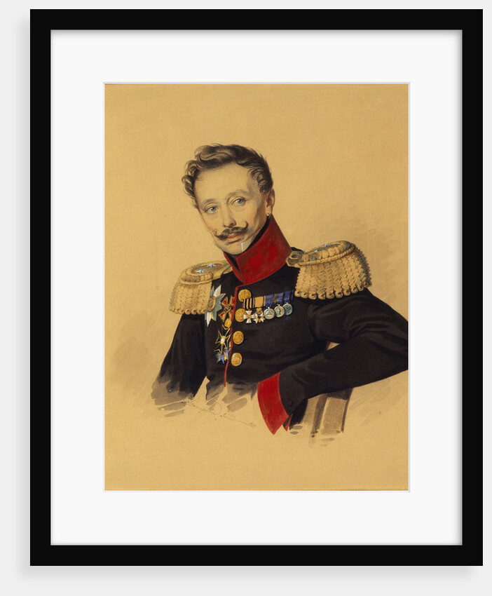 Portrait of Prince Fyodor Fyodorovich Gagarin, 1830s by Carl von Hampeln