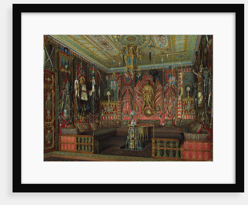 Turkish Room in the Catherine Palace in Tsarskoye Selo, Mid of the 19th cen by Eduard Hau