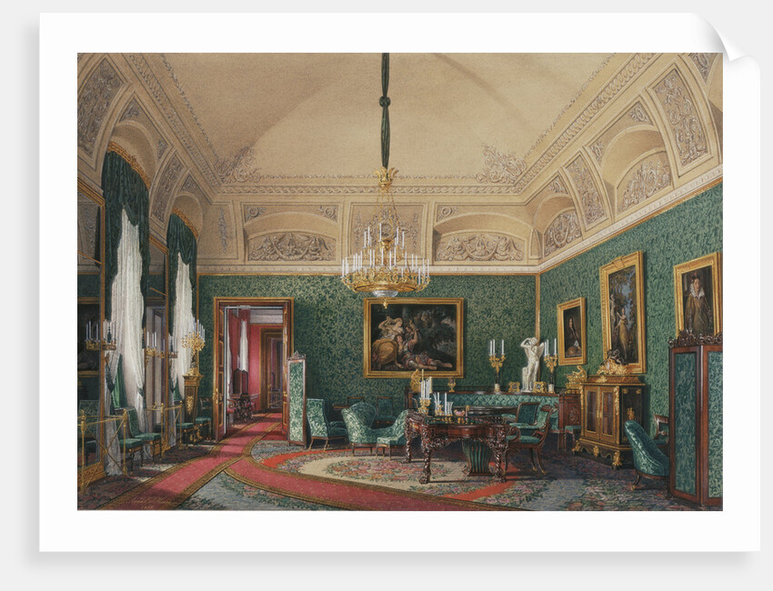 Interiors of the Winter Palace. The First Reserved Apartment by Eduard Hau