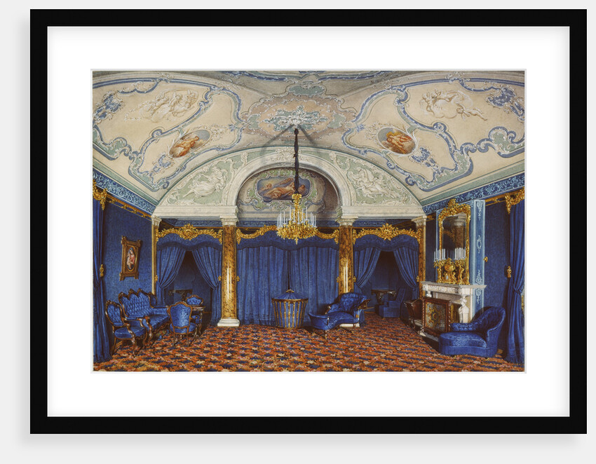 Interiors of the Winter Palace. The Fourth Reserved Apartment. A Bedroom, 1868 by Eduard Hau