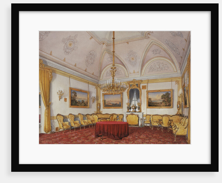 Interiors of the Winter Palace. The Third Reserved Apartment. The Drawing Room, 1872 by Eduard Hau