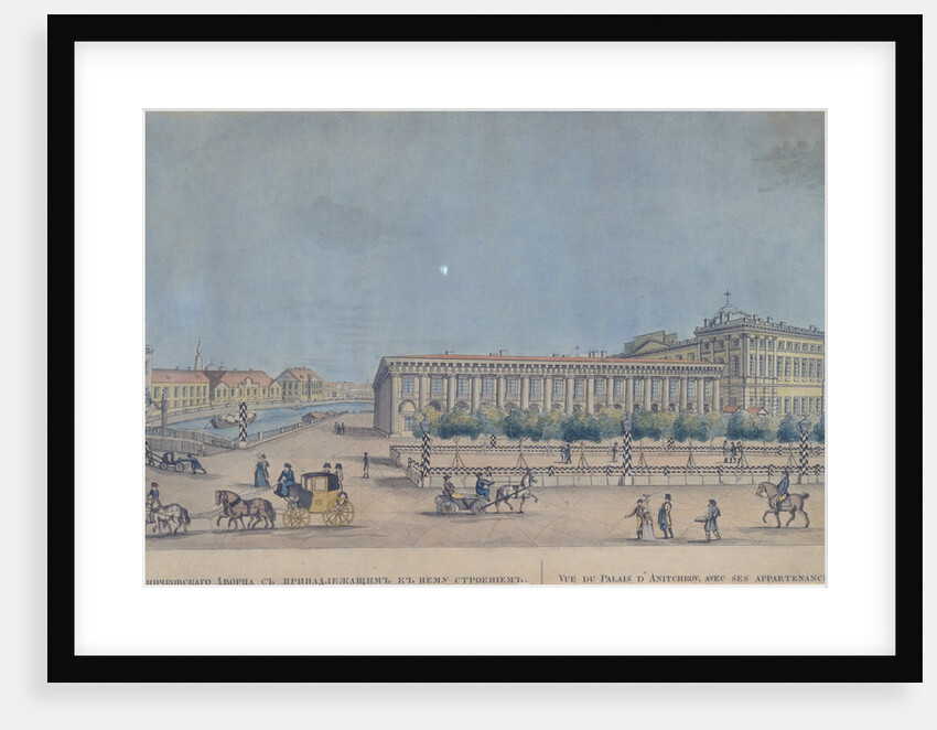 The Anichkov Palace in Saint Petersburg, 1814 by Ivan Alexeyevich Ivanov