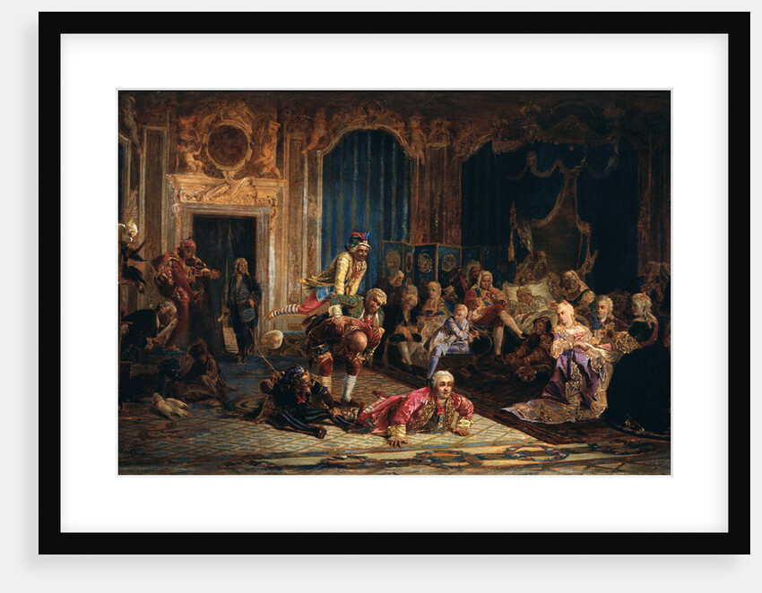Jesters at the Court of Empress Anna Ioannovna, 1872 by Valery Ivanovich Jacobi