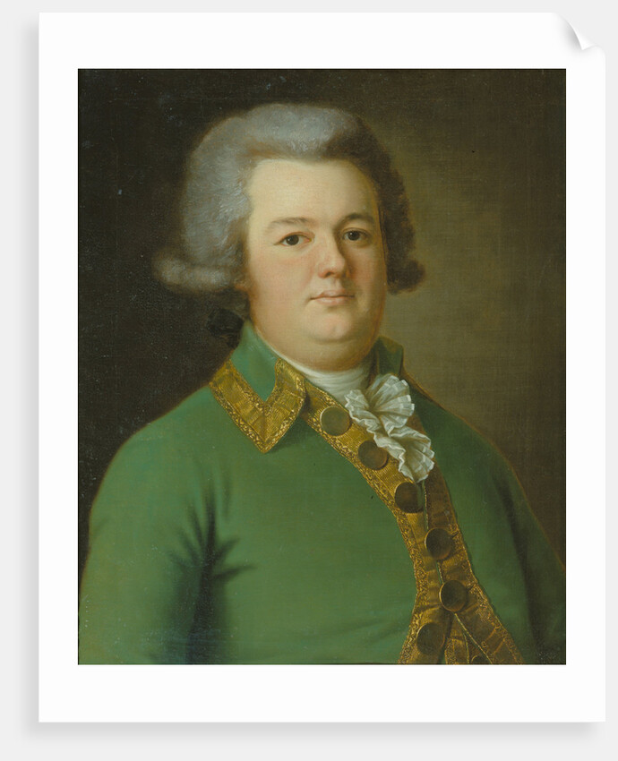 Portrait of Vasily Ivanovich Likhachev, 1791 by Ermolay Dementyevich Kamezhenkov