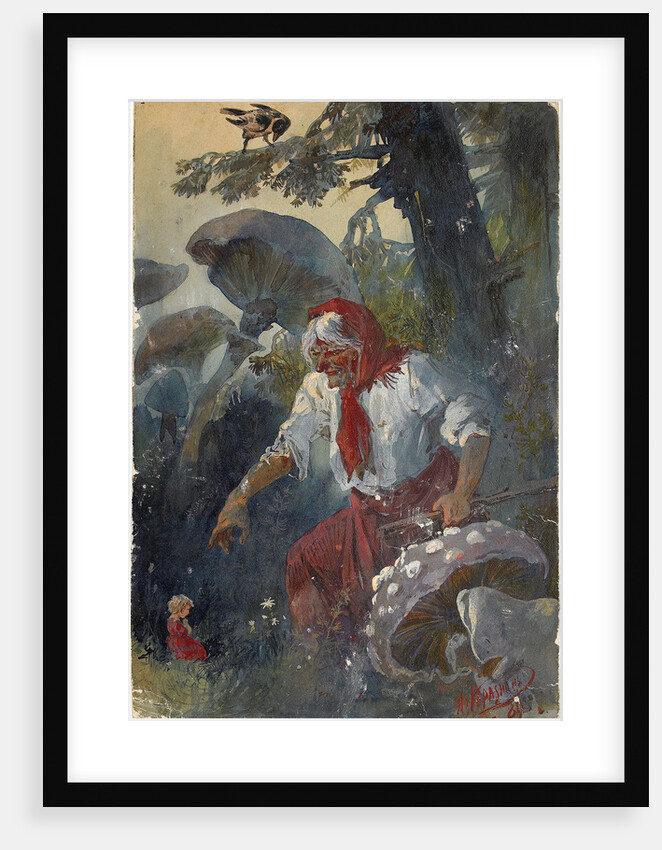 Baba Yaga, 1889 by Nikolai Nikolayevich Karasin
