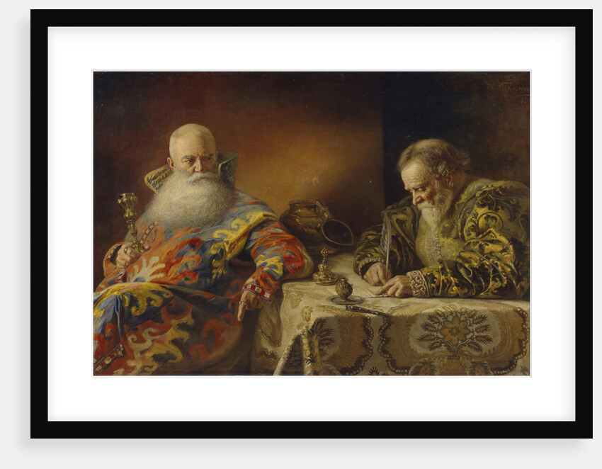An edict are written, 1890 by Andrei Andreevich Karelin